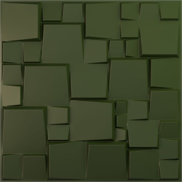 Ekena Millwork 19 5/8in. W x 19 5/8in. H Modern Square EnduraWall Decorative 3D Wall Panel Covers 2.67 Sq. Ft. WP20X20MSGCG - main